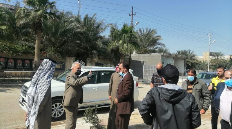 مدير مكتب مجلس النواب في محافظة البصرة يتابع عمل المشاريع في قضاء القرنة