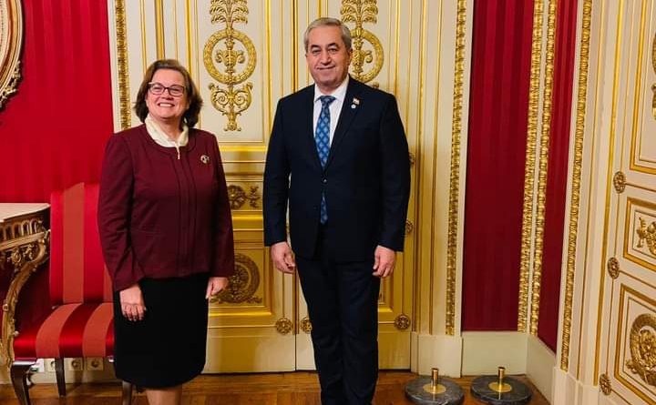 الأمين العام لمجلس النواب يختتم زيارته الى العاصمة البرتغالية بلقاء وزيرة الخارجية