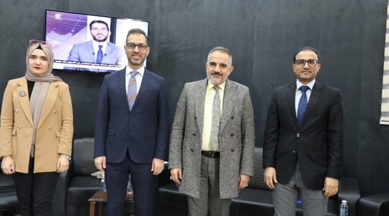 مدير عام معهد التطوير النيابي يستقبل رئيس مركز رواق بغداد